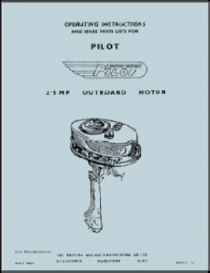 British Anzani 2.5 HP Pilot Outboard Owners Operation + Parts List