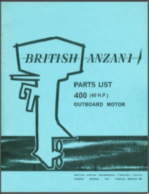 British Anzani 40HP Outboard Parts List