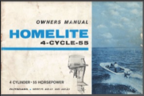 Homelite Outboard Owners Manual 55hp Models 460A1 460A2