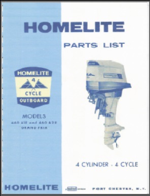 1965-1967 Homelite 460A1E 460A2E Grand Prix Outboard Parts List