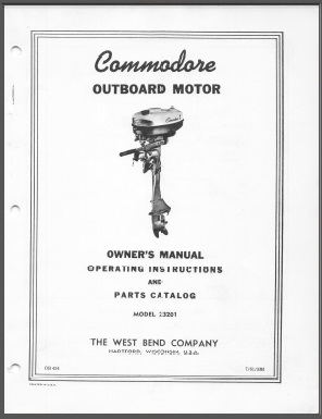 Model 23201 Commodore 2hp Outboard Owner/Parts Manual