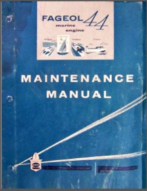 Fageol 44 Inboard Marine Engine Service Manual
