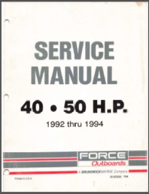 Force 90-823265 Outboard Service Manual