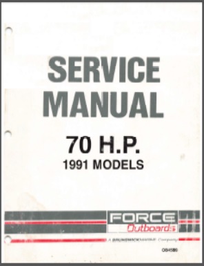 Force OB 4589 Outboard Service Manual