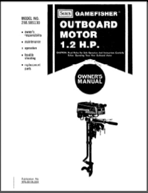 gamefisher 298.585130 manual