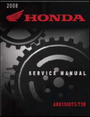 2008 Honda Aquatrax Service Manual F-15 F-15X GPSCAPE