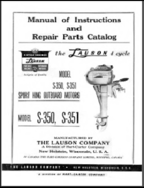 S-350 Lauson Outboard Owner/Parts Manual