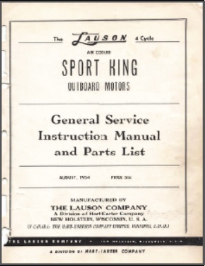 Lauson Outboard Service Manual