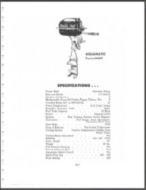 Martin 100 Aquamatic Twist Shift Outboard Service Manual