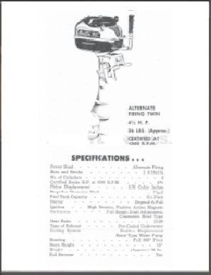 Martin 40 Standard Outboard Service Manual & Parts List