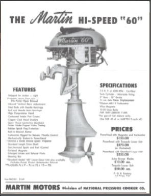 Martin 60 High Speed Outboard Service Manual