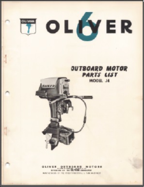 Oliver J4 6hp Outboard Parts List