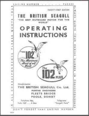 British Seagull 102 Operating Instructions