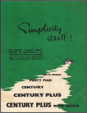 British Seagull 1959 Squarehead Spares - Parts Book