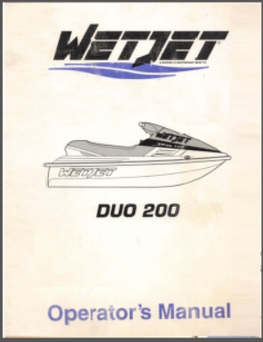 1994 WetJet Duo 200 Owner Operators Manual